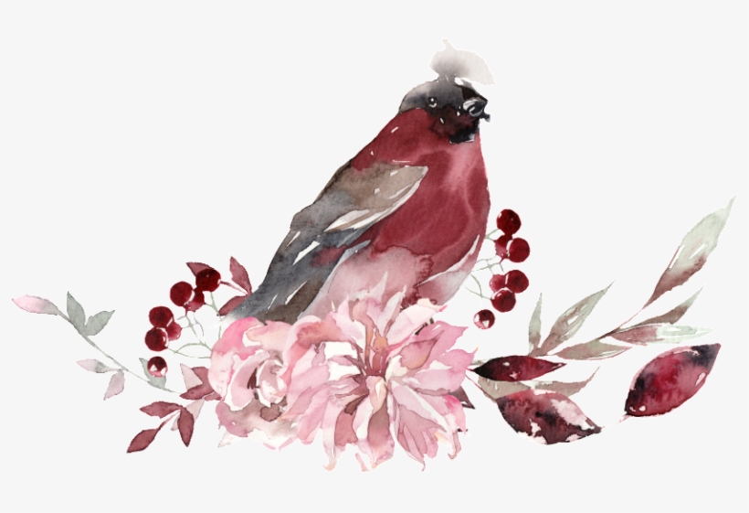 Creative Bird Ink Painting Transparent Watercolor - Watercolor Painting, transparent png download