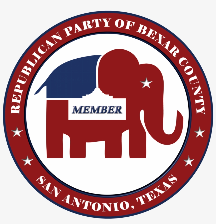 Help The Bexar County Elephant Club “stuff The Trunk” - Republican Party Of Texas Logo, transparent png download
