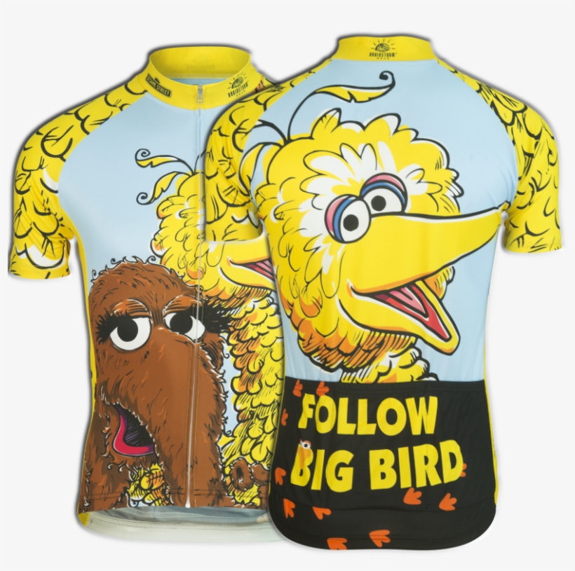 Big Bird & Snuffy Cycling Jersey - Sesame Street Cycle Jersey, transparent png download