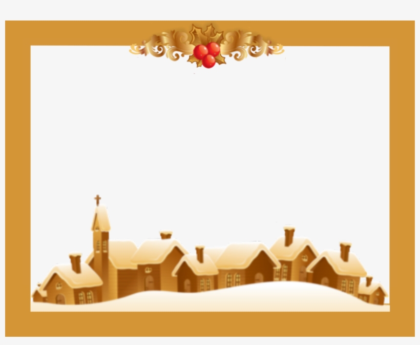 Freetoedit Christmas Frame Border Transparentbackgr - Christmas Elements, transparent png download