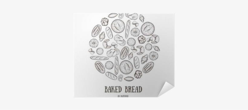Vector Background With Bread, Bakery Products - Bread, transparent png download