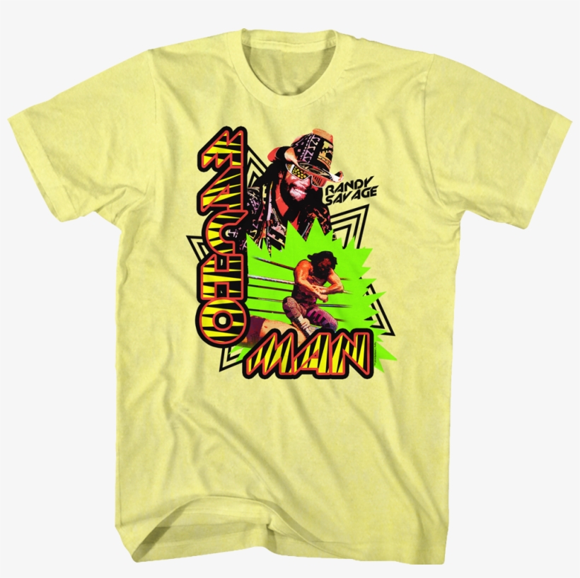 Collage Macho Man Randy Savage T-shirt - Wax On Wax Off Shirt, transparent png download