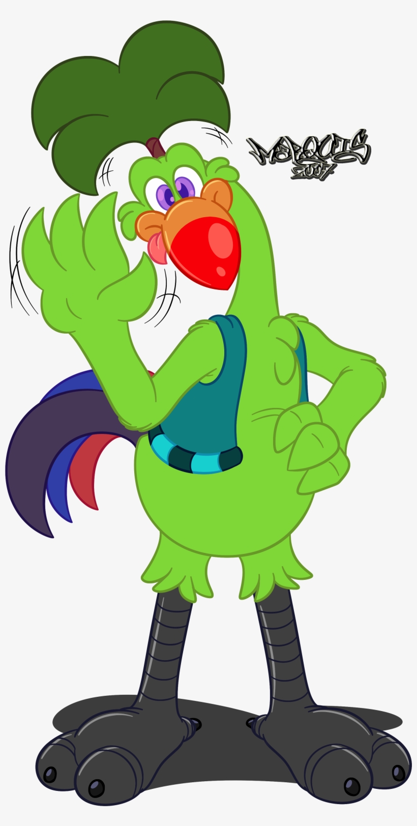 Big Derpable Lovable Bird - Digital Art, transparent png download