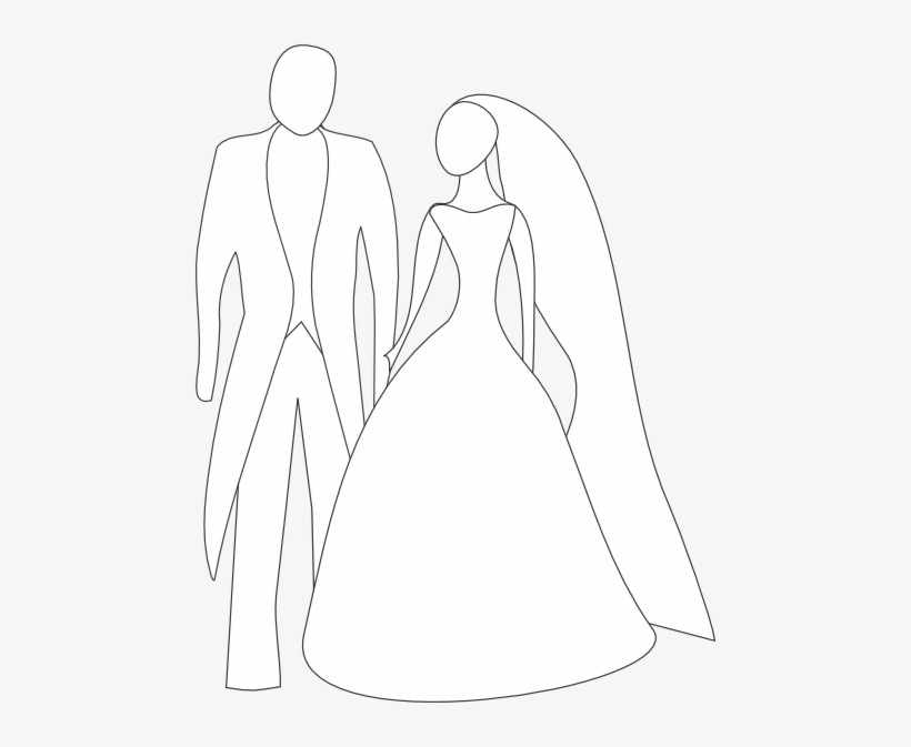 Bride And Groom Clipart, transparent png download