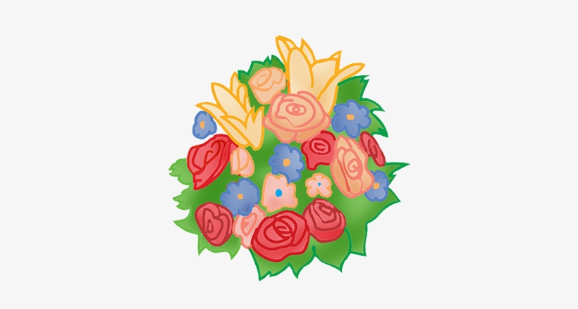 Wedding Cake Clipart - Wedding Flower Drawing Png, transparent png download