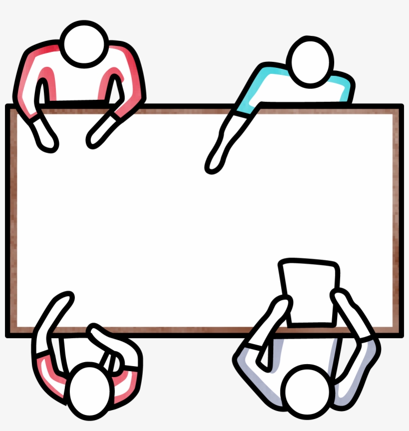 People At Table - Library, transparent png download