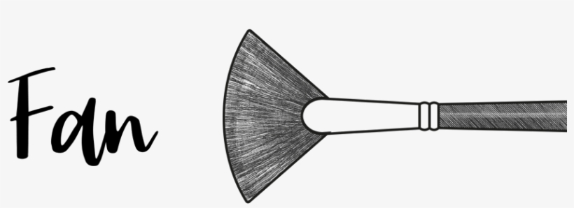 Fan Brush - Brush, transparent png download