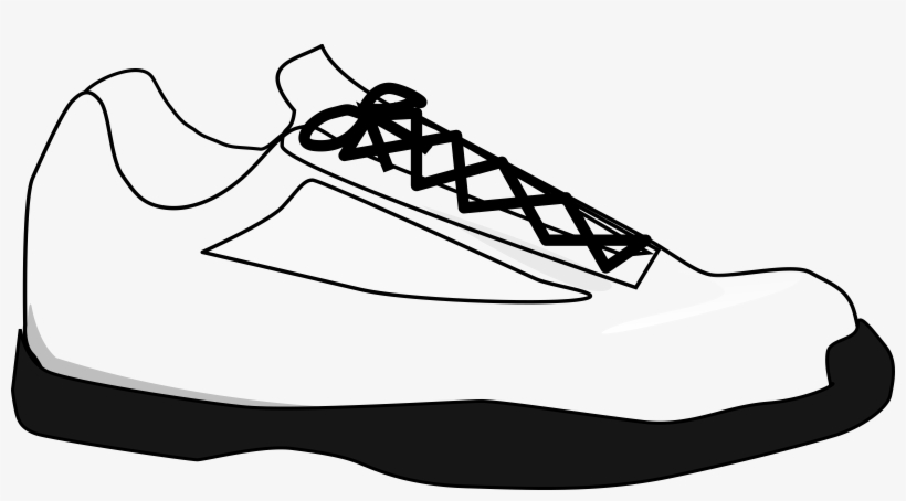 White Tennis Shoes Clipart - Tennis Shoe Clip Art, transparent png download