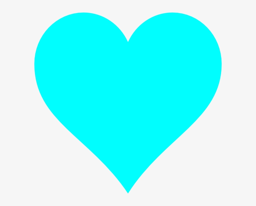 Light Blue Heart Clip Art At Clker Light Blue Love Heart PNG Image
