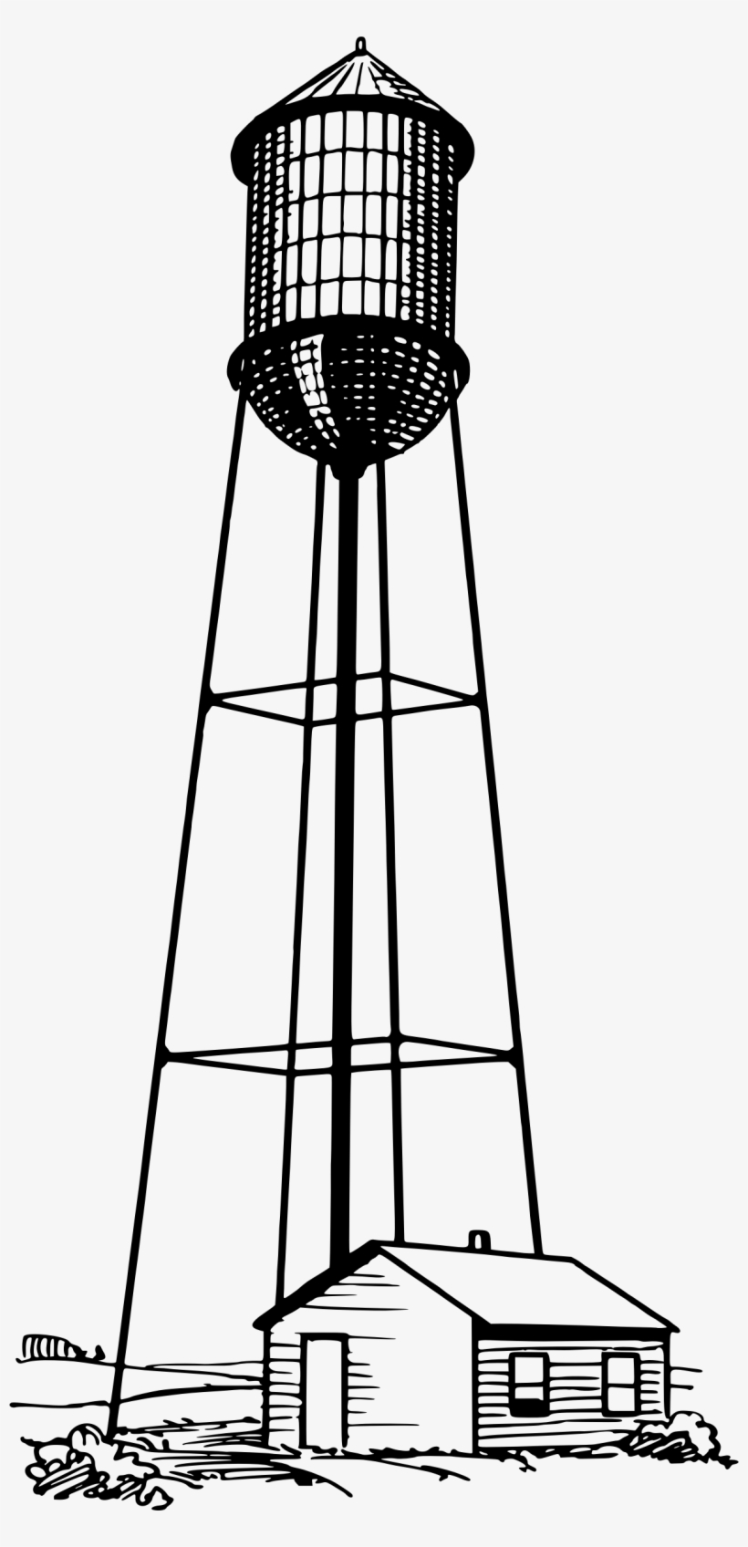 Medium Image - Clip Art Water Tower, transparent png download