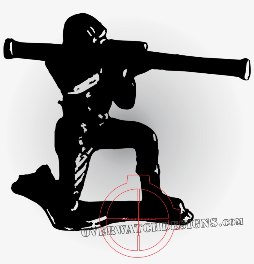 Man With Bazooka Silhouette, transparent png download