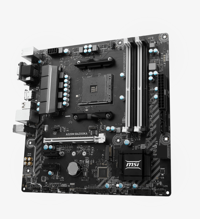 Msi A320m Bazooka Socket Am4 Motherboard - Msi B350m Bazooka Matx, transparent png download