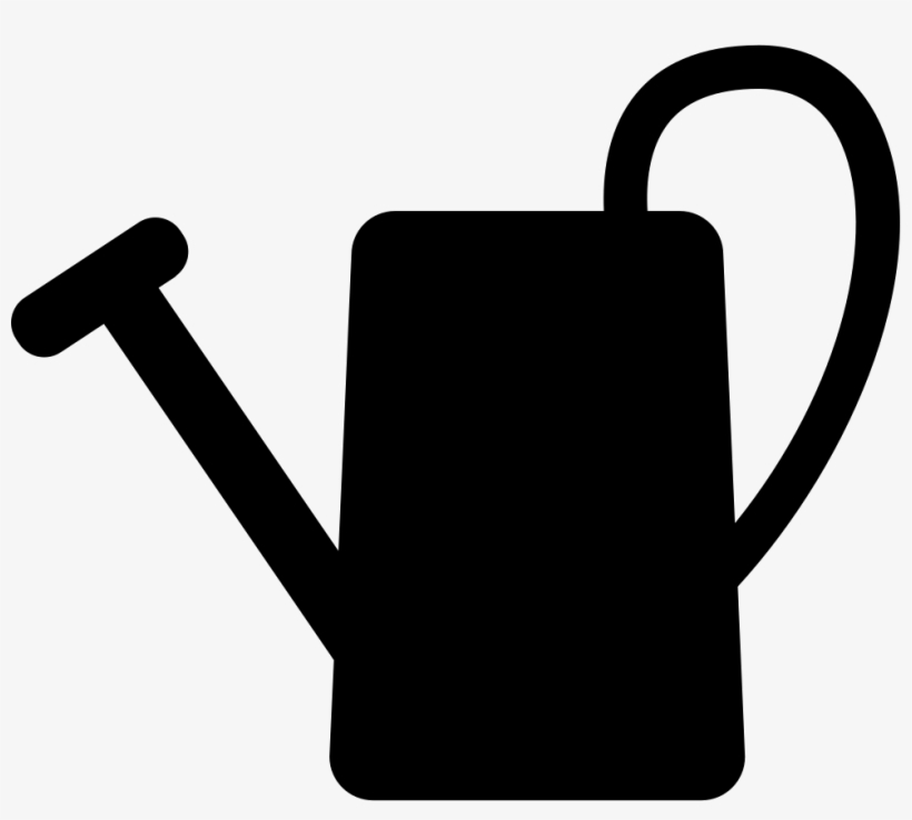 Watering Can Silhouette - Watering Can Icon Free, transparent png download