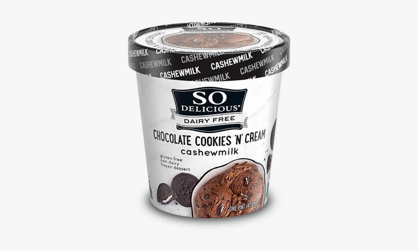 Chocolate Cookies N& - So Delicious Cashew Milk Vanilla Ice Cream, transparent png download