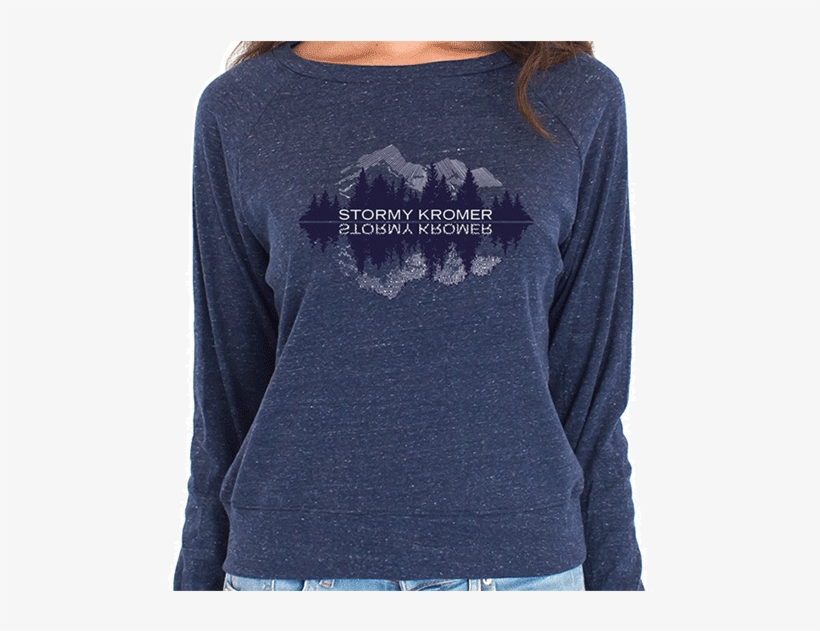 Women's Graphic Raglan Pullover "snowy Mountain" - Sweater, transparent png download