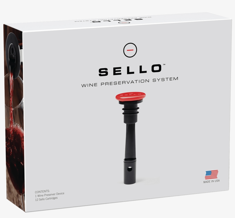 Sello Wine Preservation System Package - Sello Wine Preservation System Bp-kwu8-4qj6, transparent png download