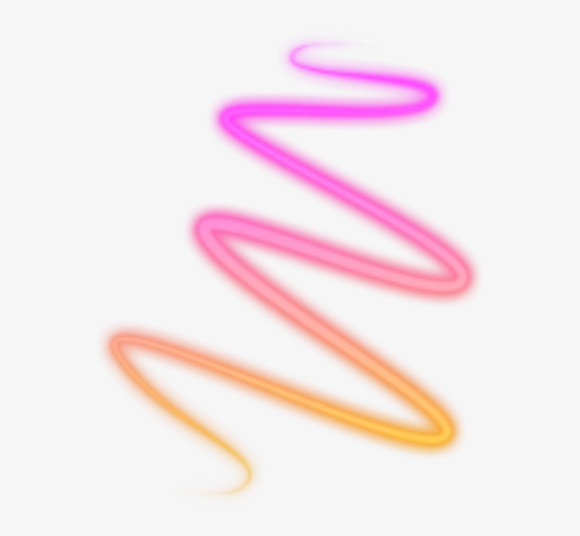 Swirl Glow Light Bright Pink Purple Orange Colorful - Pink, transparent png download