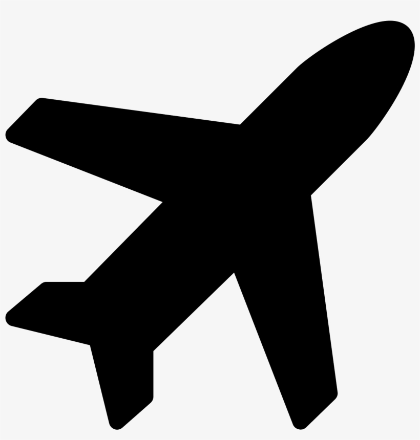 Airport Filled Icon - Airplane, transparent png download