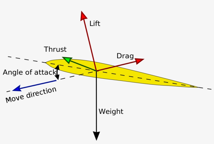 Forces Acting On A Wing, transparent png download