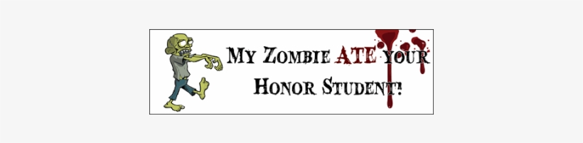 My Zombie Ate Your Honor Student - Cafepress Eat Beef Not Me! Tile Coaster, transparent png download