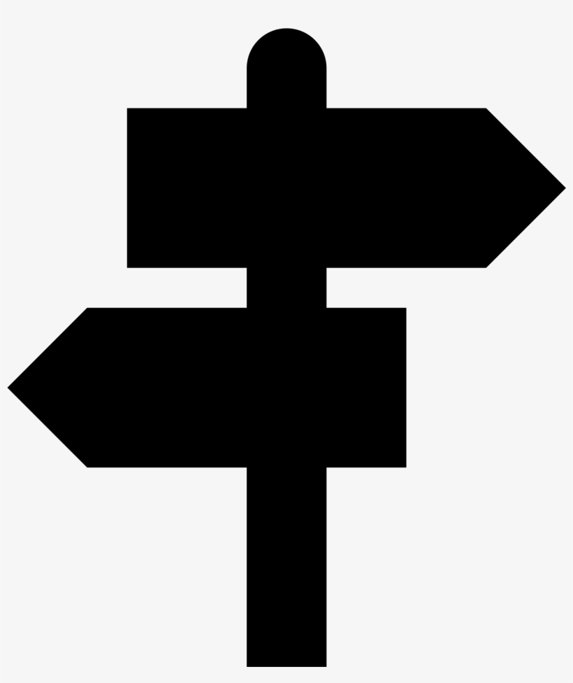 File Simpleicons Places Map - Arrows Pointing In Opposite Directions, transparent png download