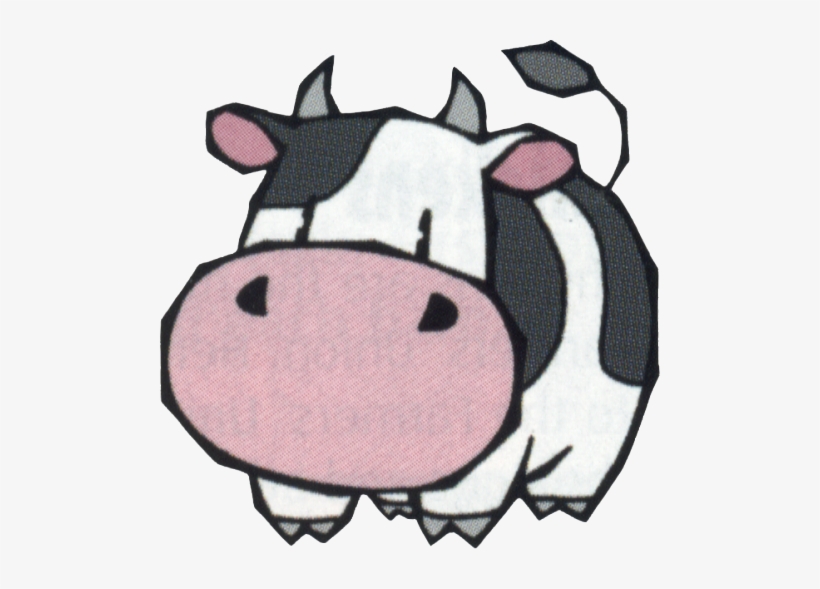 Cow Face Clipart - Harvest Moon Cow Png, transparent png download