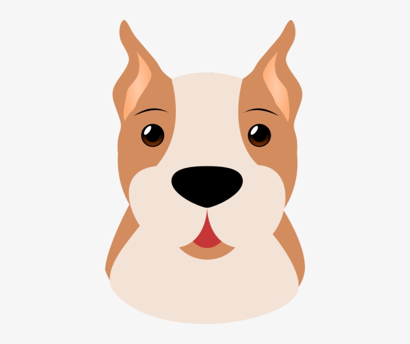 Dog Clipart Cow - Dog Face Vector Png, transparent png download