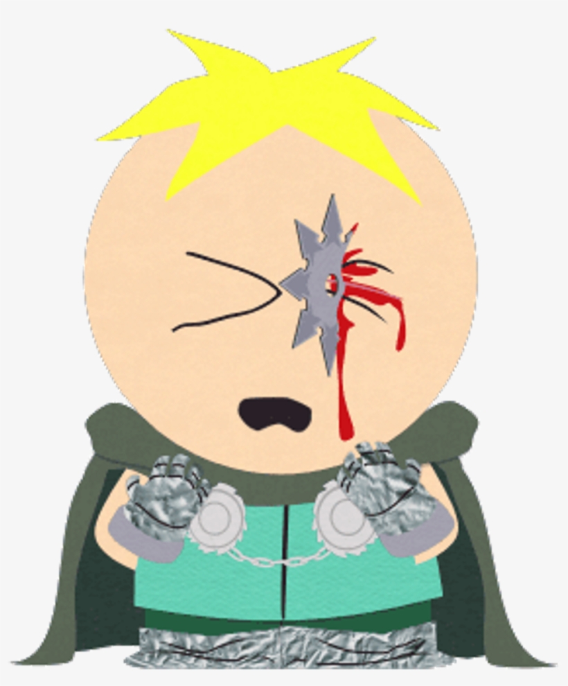 Professor Chaos With Ninja Star In Eye - Butters As A Dog, transparent png download