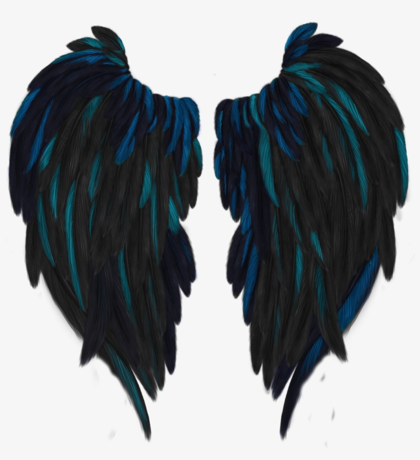 Blue Highlighted Wings By Thy Darkest Hour-d6ssb88 - Tatuajes De Hush Hush, transparent png download