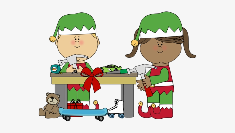 Elves Making Toys Clip Art - Letter From Santa Dummy, transparent png download