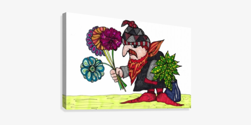 Spring Elf Canvas Print - Illustration, transparent png download