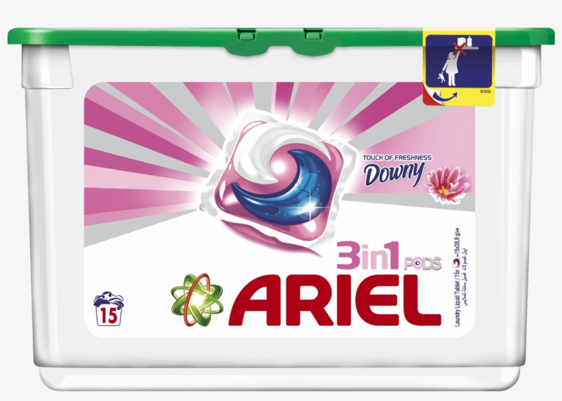 Ariel Automatic Washing 3in1 Pods Detergent Touch Of - Ariel Power Capsules 14, transparent png download