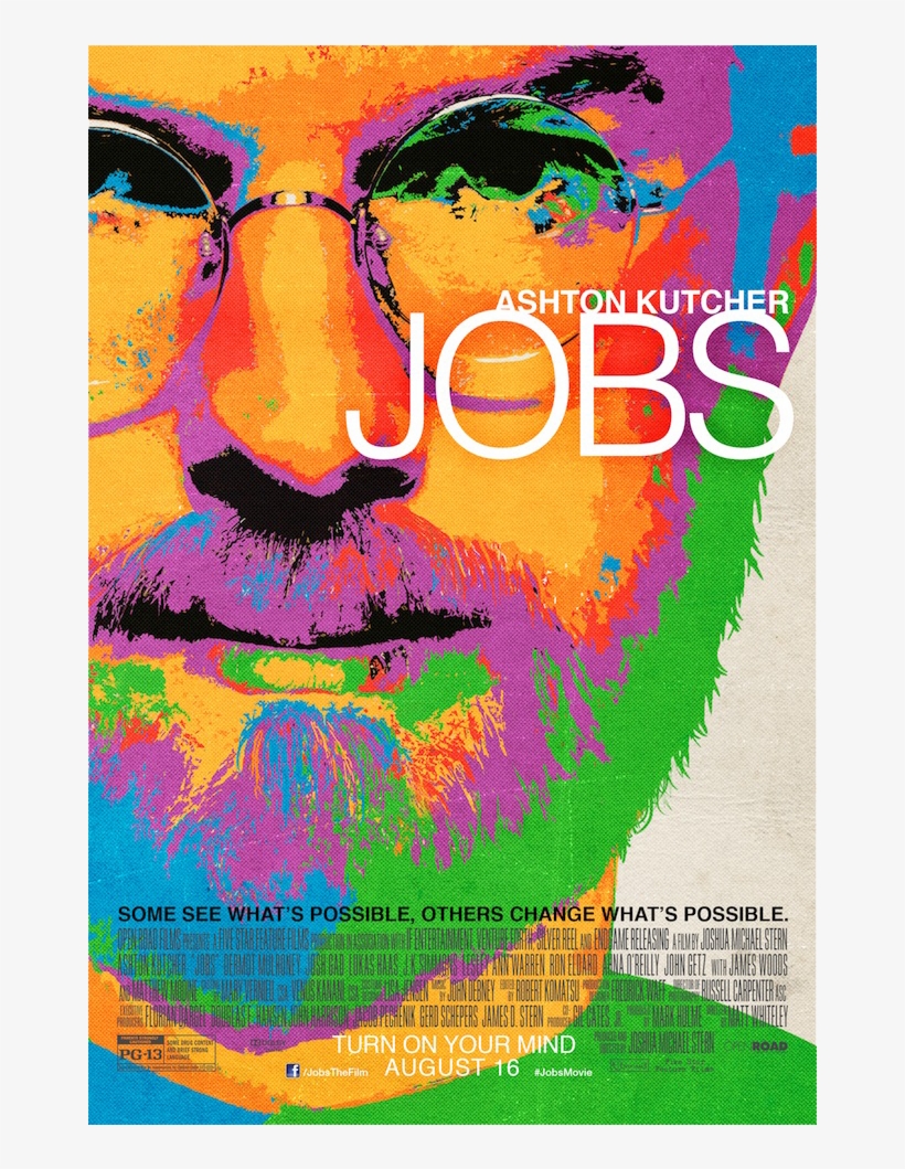 The Steve Jobs Movie Starring Ashton Kutcher Is Now - Jobs Steve Jobs Movie Poster 11x17 Mini Poster, transparent png download