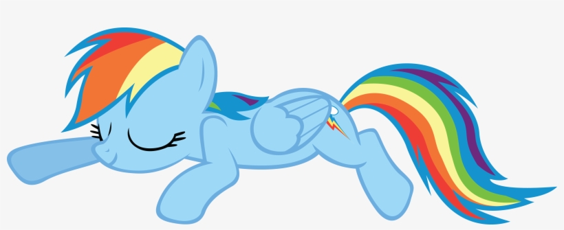 Rainbowcrab, Rainbow Dash, Safe, Simple Background, - Mlp Rainbow Dash Sleep, transparent png download