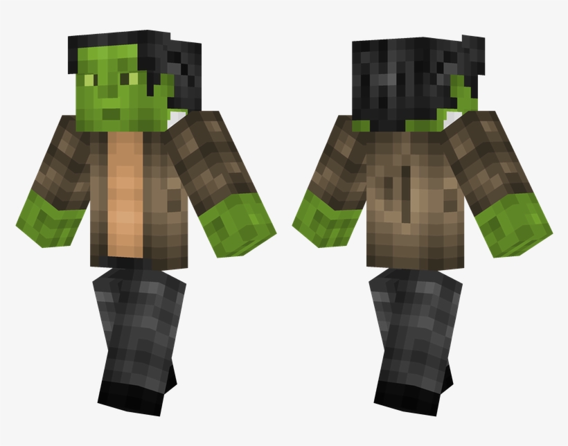 Frankenstein - Green And Black Minecraft Skins, transparent png download