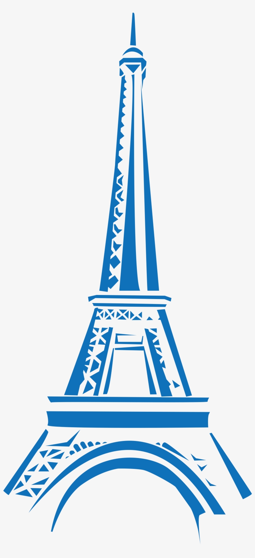 Eiffel Tower Png - Eiffel Tower Clip Art Blue, transparent png download