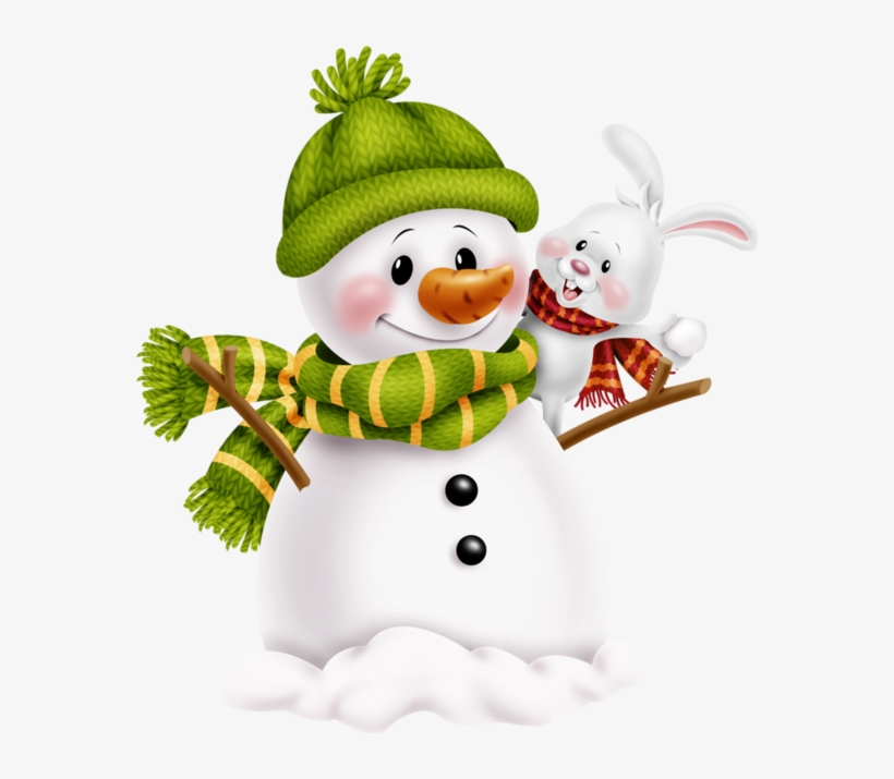 Folk Art Clipart Snowman - Clipart Bonhomme De Neige, transparent png download