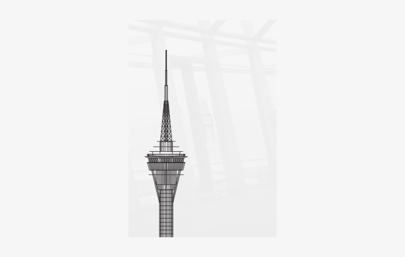 Height - Macau Tower Black Png, transparent png download