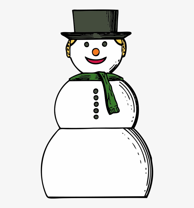 Free Snow Woman Free Blue Christmas - Snow Woman Clipart, transparent png download