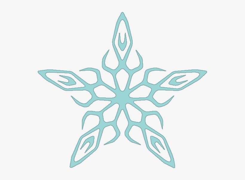 Snowflake Clipart Wintertime - Illustration, transparent png download
