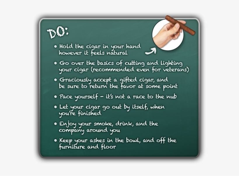Cigar Bar Do's & Don'ts - Cigar Lounge Etiquette, transparent png download