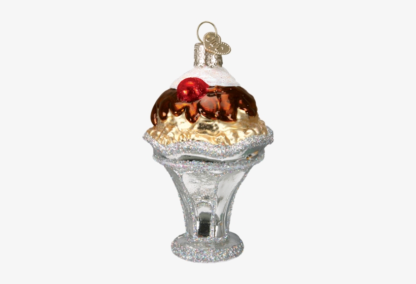 Ice Cream Sundae - Ice Cream Sundae Glass Ornament By Old World Christmas, transparent png download