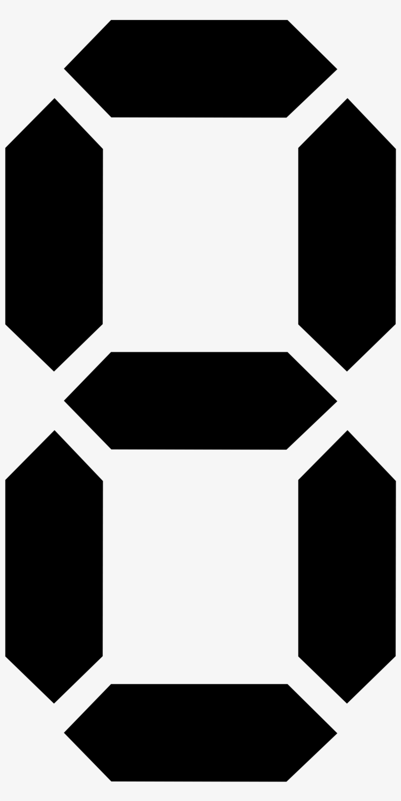 Digital Numbers Png - Seven Segment Png, transparent png download