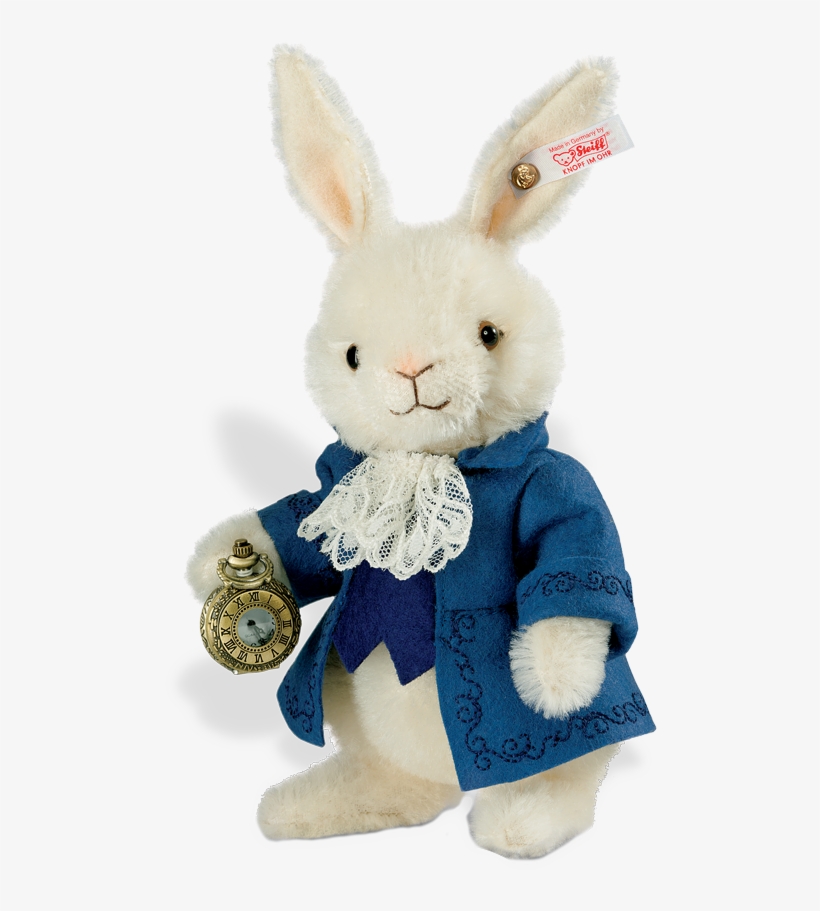 Steiff Bear Alice In Wonderland White Rabbit Toy PNG Image Steiff Bear Alice In Wonderland White Rabbit Toy PNG Image