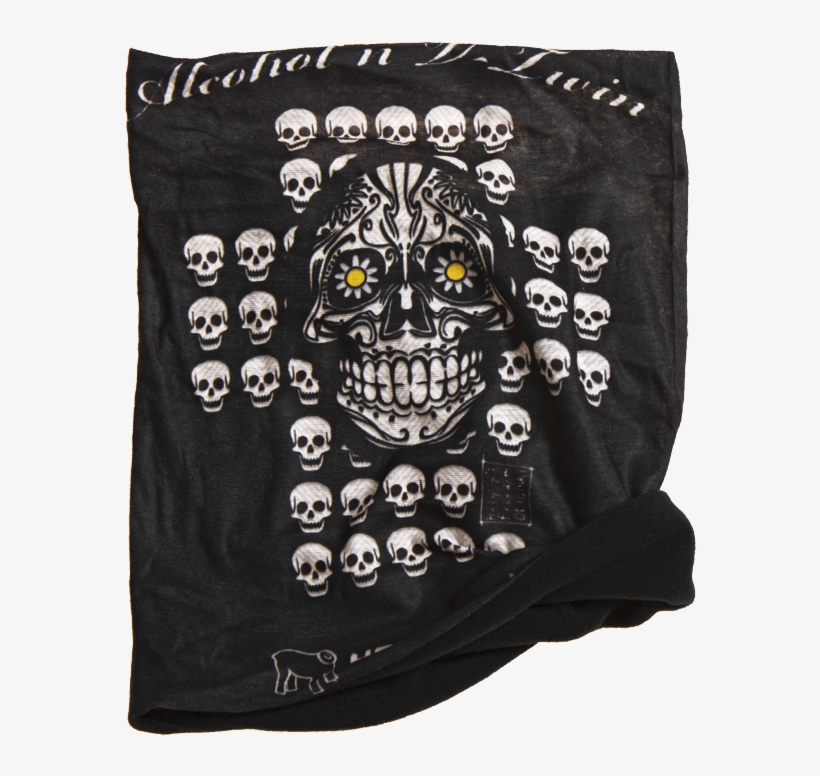 Holy Freedom Skull Pile Custom Motorcycle Bandana Tube - Polar Fleece, transparent png download