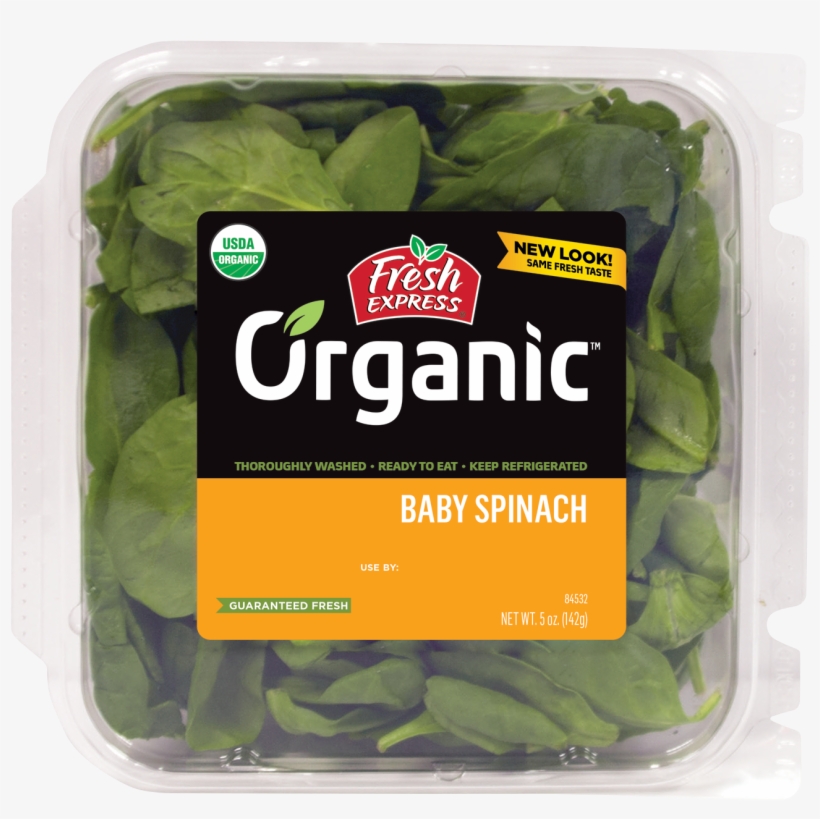 Organic Baby Spinach - Fresh Express Salad, transparent png download