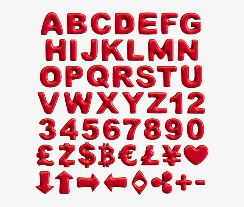 Transparent Background Balloon Letters Png PNG Image | Transparent PNG