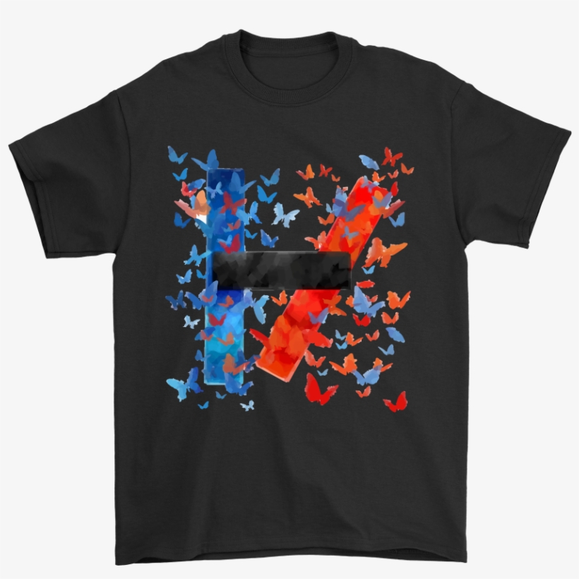Butterfly Twenty One Pilots Logo Shirts - Twenty One Pilots Butterfly Logo Men's Sweatshirt, transparent png download