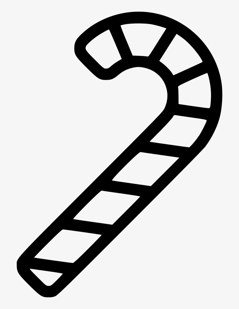 Christmas Candy Cane Comments - Black And White Candy Cane Png, transparent png download