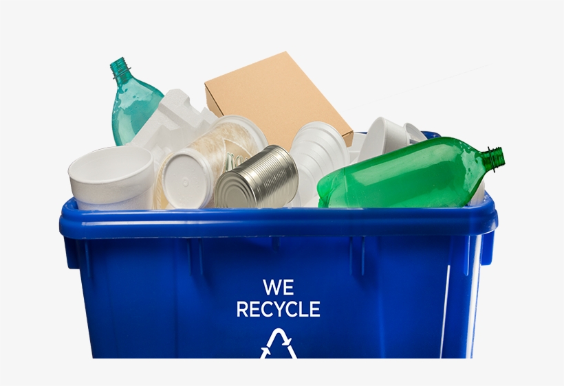 Blue Bin - Recycling, transparent png download